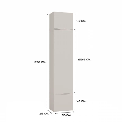 Skříň do předsíně 50 cm OPELIKA - kašmír