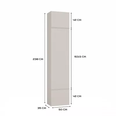 Skříň do předsíně 50 cm OPELIKA - kašmír