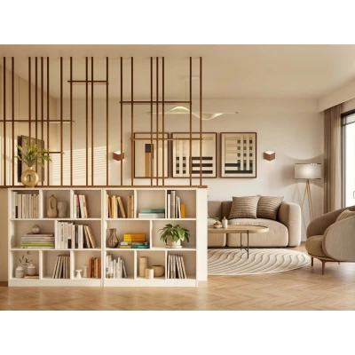 Policový regál 60x140 cm AIVO - bílý