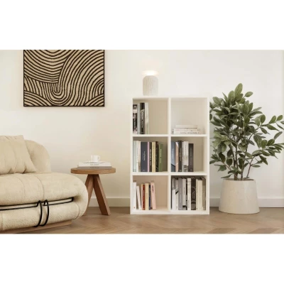 Policový díl 90x60 cm RAINIS 5 - bílý