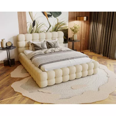 Manželská postel 200x200 MAFALDA - béžová