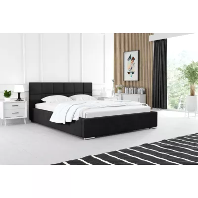 Moderní čalouněná postel 120x200 RUBINA 2 - tmavě šedá