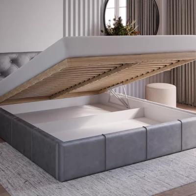 Elegantní čalouněná postel 120x200 NURIA 2 - černá