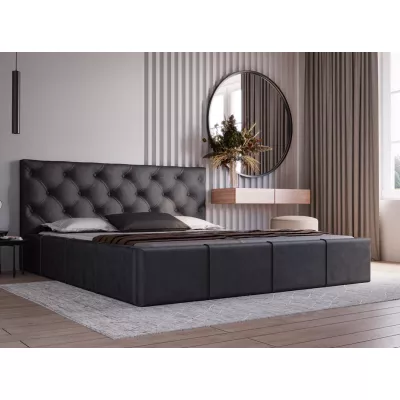 Elegantní čalouněná postel 160x200 NURIA 2 - černá