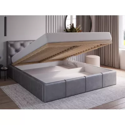 Elegantní čalouněná postel 200x200 NURIA 2 - černá