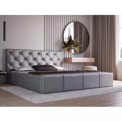Elegantní čalouněná postel 120x200 NURIA 2 - šedá