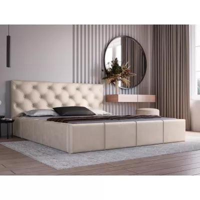 Elegantní čalouněná postel 180x200 NURIA 2 - vanilková