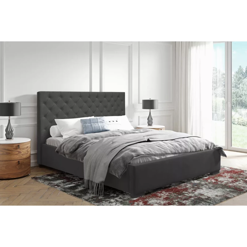 Pohodlná čalouněná postel 180x200 MARISA - šedá