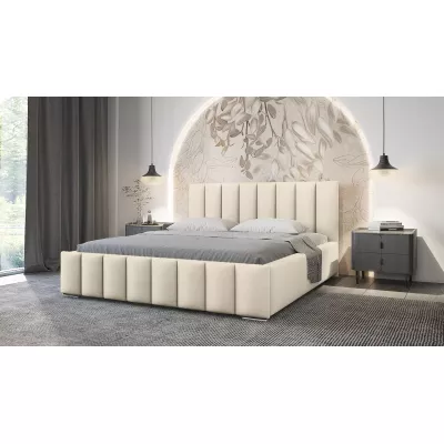 Elegantní čalouněná postel 180x200 MADALENA - vanilková
