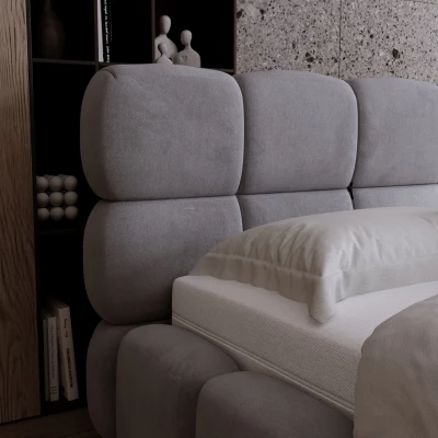 Čalouněná postel 120x200 ALZIRA - šedá