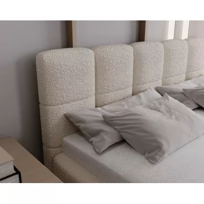 Čalouněná postel 180x200 ARMINDA 2 s úložným prostorem - krémově bílá