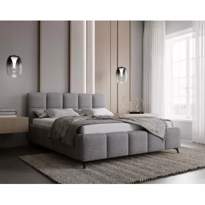 Čalouněná postel 160x200 ARMINDA 2 s úložným prostorem - šedá