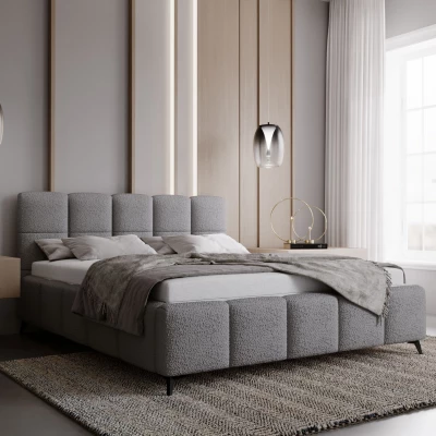 Čalouněná postel 180x200 ARMINDA 2 s úložným prostorem - šedá