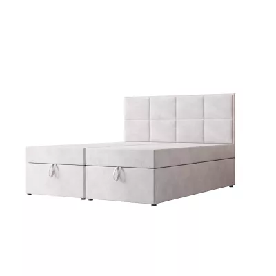 Čalouněná boxspringová postel 180x200 RAHIFA - světle šedá