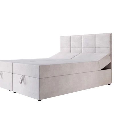Čalouněná boxspringová postel 180x200 RAHIFA - světle šedá