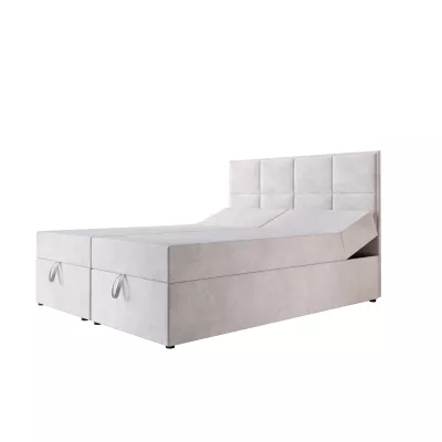 Čalouněná boxspringová postel 180x200 RAHIFA - světle šedá