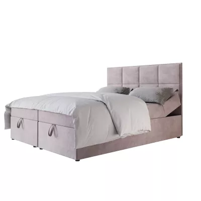 Čalouněná boxspringová postel 160x200 RAHIFA - růžová