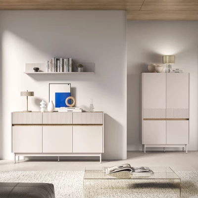 Designová závěsná police THEA - kašmír