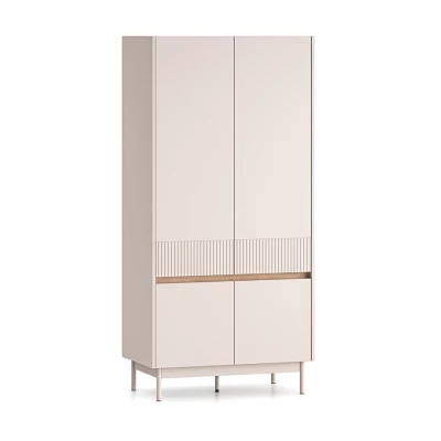 Šatní skříň 92 THEA - kašmír / dub