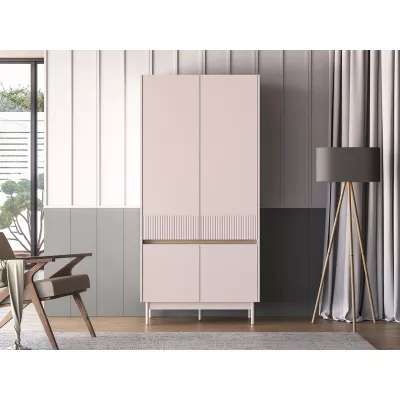 Šatní skříň 92 THEA - kašmír / dub