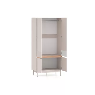 Šatní skříň 92 THEA - kašmír / dub