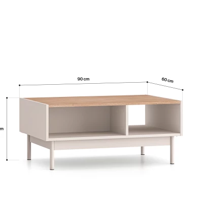 Konferenční stolek THEA - kašmír / dub