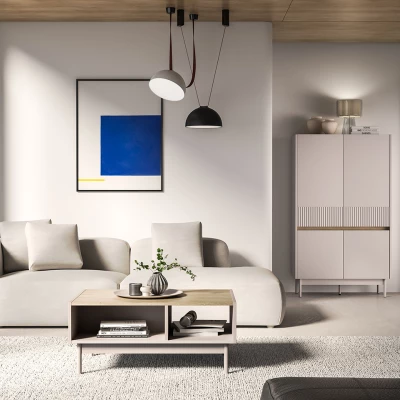 Konferenční stolek THEA - kašmír / dub