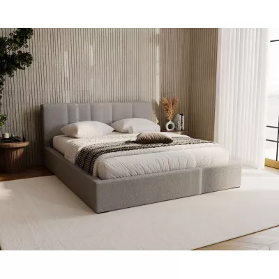 Čalouněná postel 120x200 NEUSA 2 s úložným prostorem - šedá