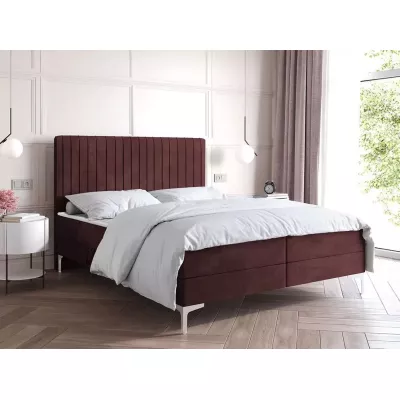 Kontinentální postel 160x200 HACINA s úložným prostorem - červená