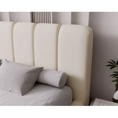 Čalouněná postel 200x200 FATUMATA - krémová