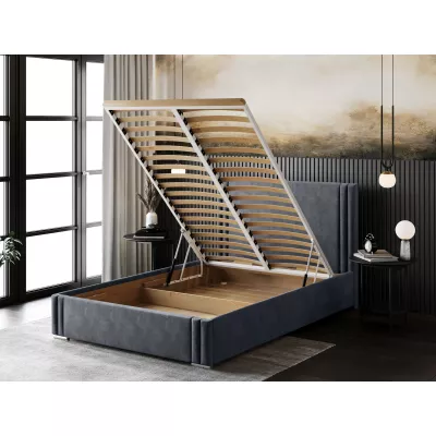 Designová manželská postel 140x200 EMILY 2 - fialová
