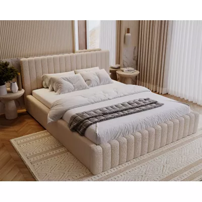 Elegantní manželská postel 140x200 TEREZIE 1 - béžová