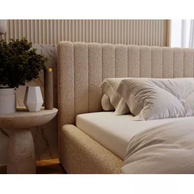 Elegantní manželská postel 140x200 TEREZIE 1 - béžová