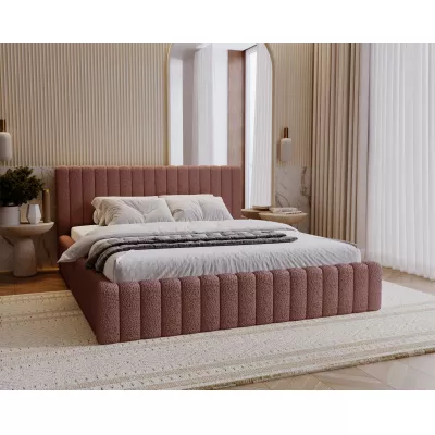 Elegantní jednolůžková postel 120x200 TEREZIE 2 - růžová