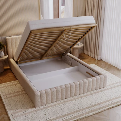 Elegantní manželská postel 160x200 TEREZIE 2 - růžová