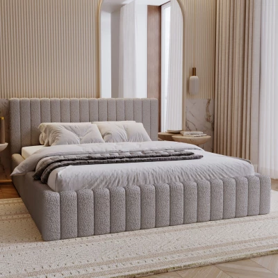 Elegantní manželská postel 180x200 TEREZIE - šedá