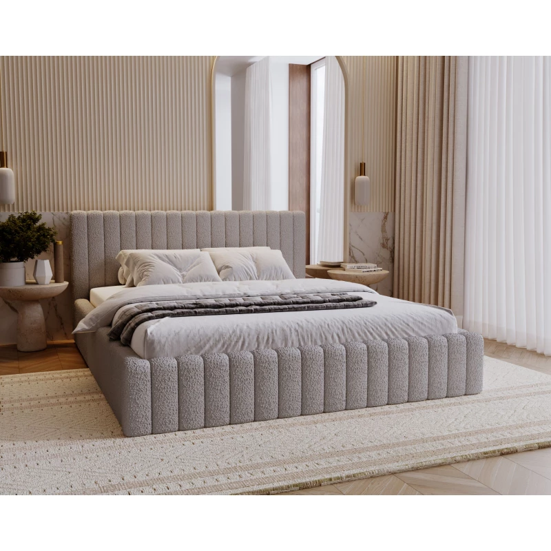 Elegantní manželská postel 180x200 TEREZIE - šedá