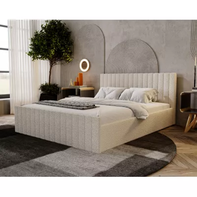 Jednolůžková postel 120x200 TEREZIE SLIM - krémová