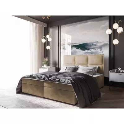Kontinentální postel 180x200 MAHERA - hnědá