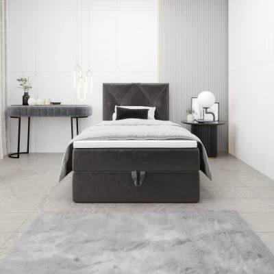 Jednolůžková hotelová postel 120x200 LILIEN 1 - šedá