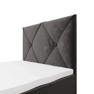 Jednolůžková hotelová postel 120x200 LILIEN 1 - šedá