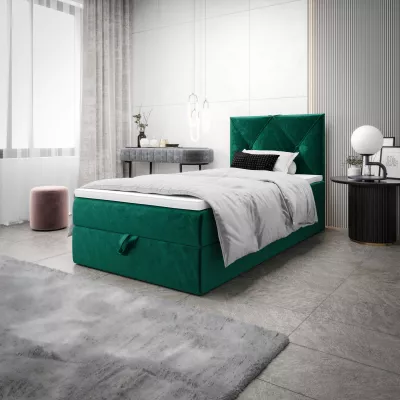 Jednolůžková hotelová postel 100x200 LILIEN COMFORT 1 - zelená