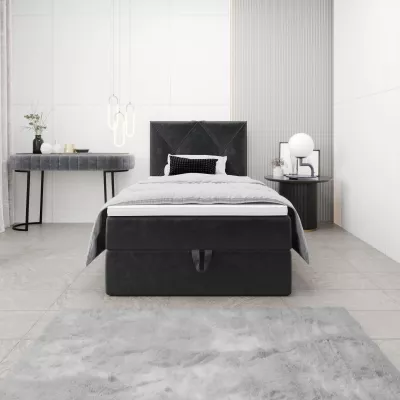 Jednolůžková hotelová postel 100x200 LILIEN COMFORT 1 - tmavě šedá