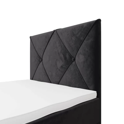 Jednolůžková hotelová postel 100x200 LILIEN COMFORT 1 - tmavě šedá