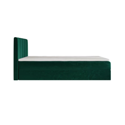 Jednolůžková boxspringová postel 90x200 MADLEN 1 - zelená