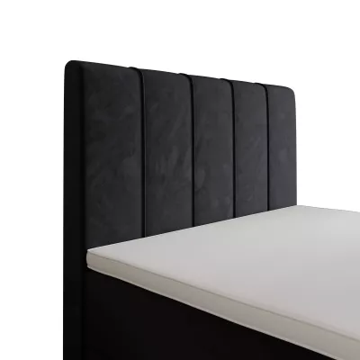 Jednolůžková boxspringová postel 90x200 MADLEN 1 - tmavě šedá