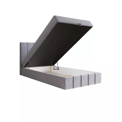 Jednolůžková boxspringová postel 100x200 MADLEN 1 - světle fialová