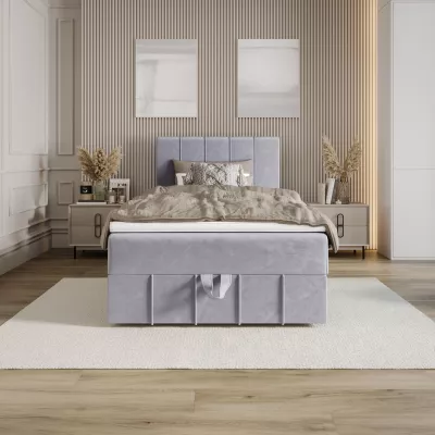 Jednolůžková boxspringová postel 100x200 MADLEN 1 - světle fialová