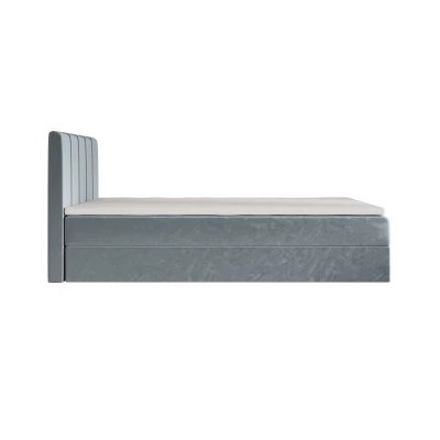 Jednolůžková boxspringová postel 100x200 MADLEN 1 - modrošedá