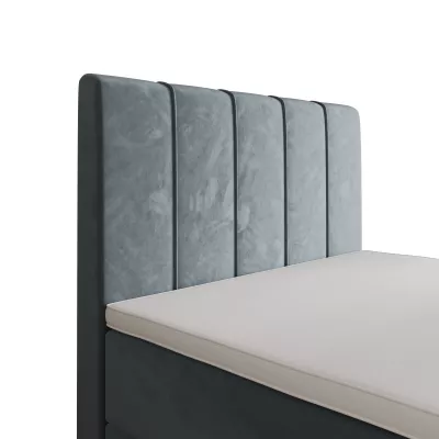 Jednolůžková boxspringová postel 100x200 MADLEN 1 - modrošedá